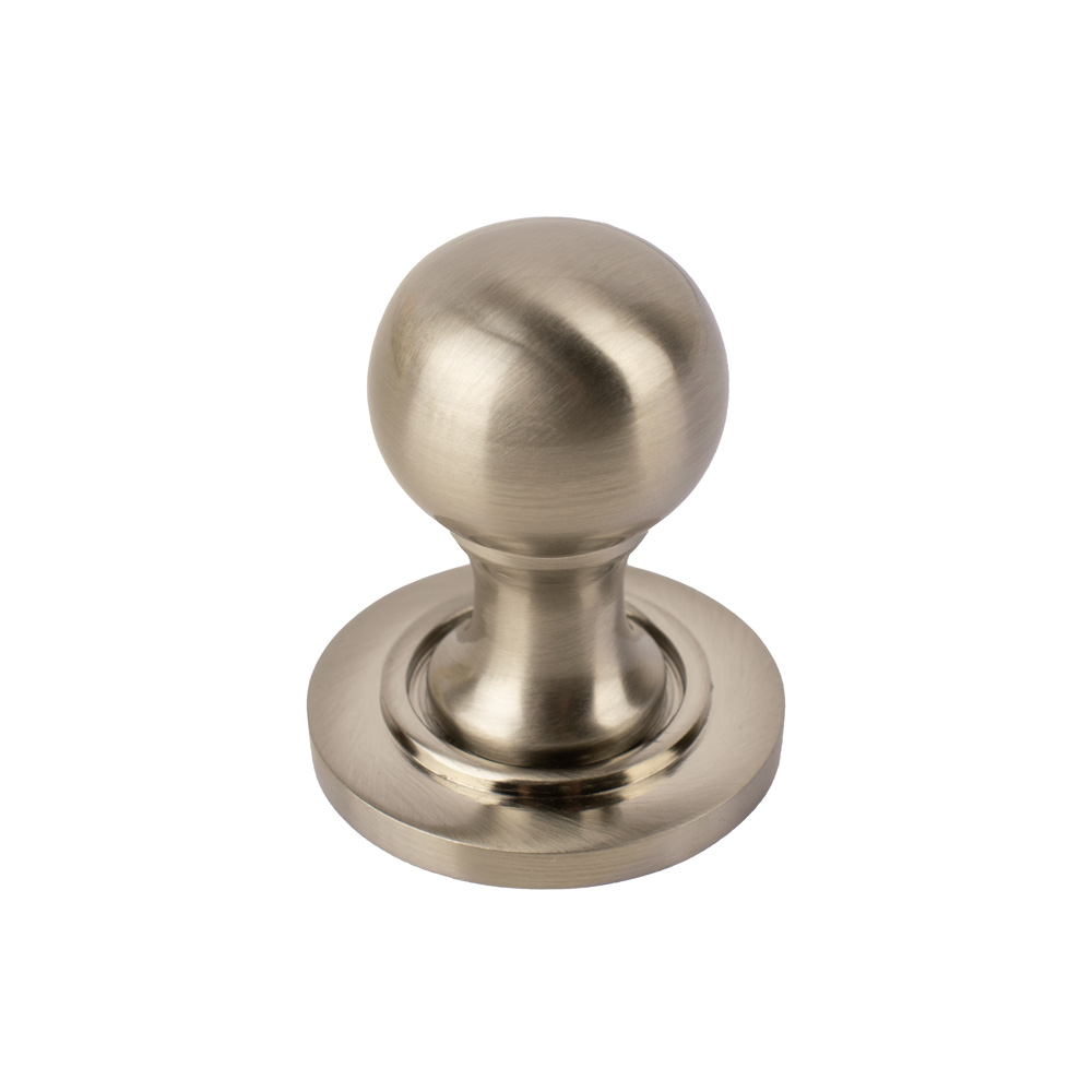 Sash Heritage Window Ball Shutter Knob - Satin Nickel